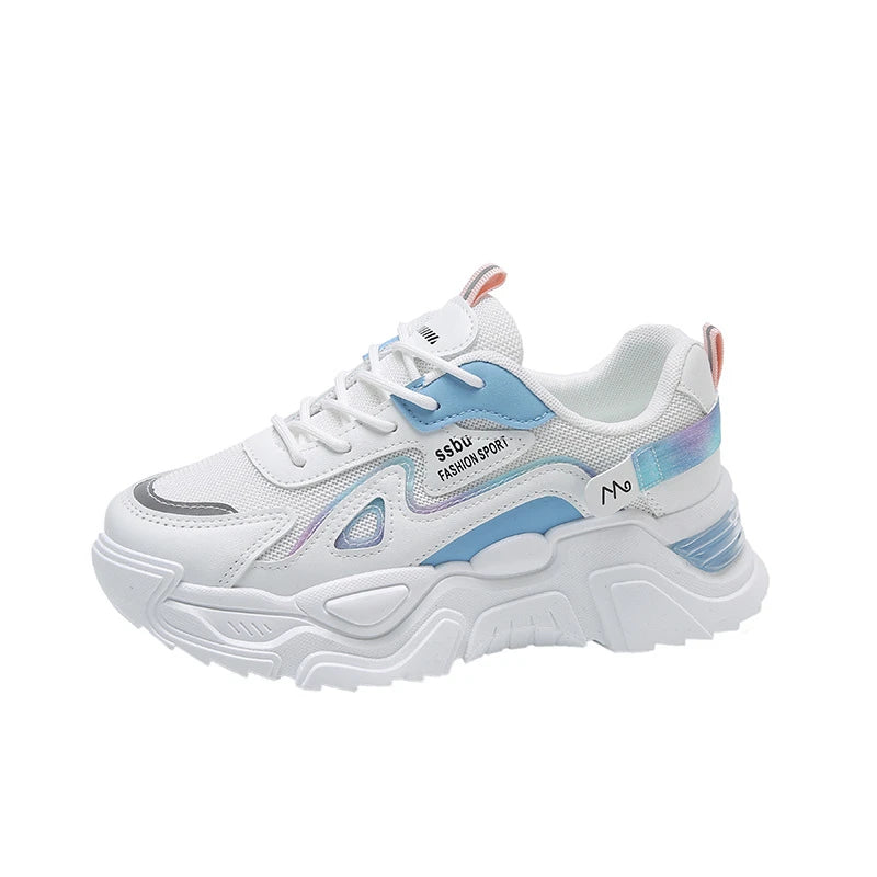 Manufacturer New Style Women's Sports Shoes Platform Flat Shoes Women's Shoes Green casual sneakers Women's Thick Sole Sports Shoes    Sneakers