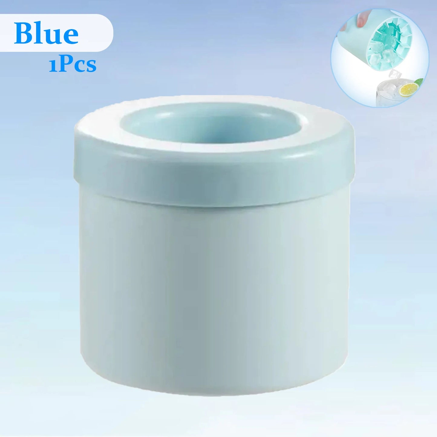 manufacturer  Food grade silicone cylindrical ice tray ice making mold for household kneading, ice storage box, ice cup, quick freezing (small   Kitchen gadgets