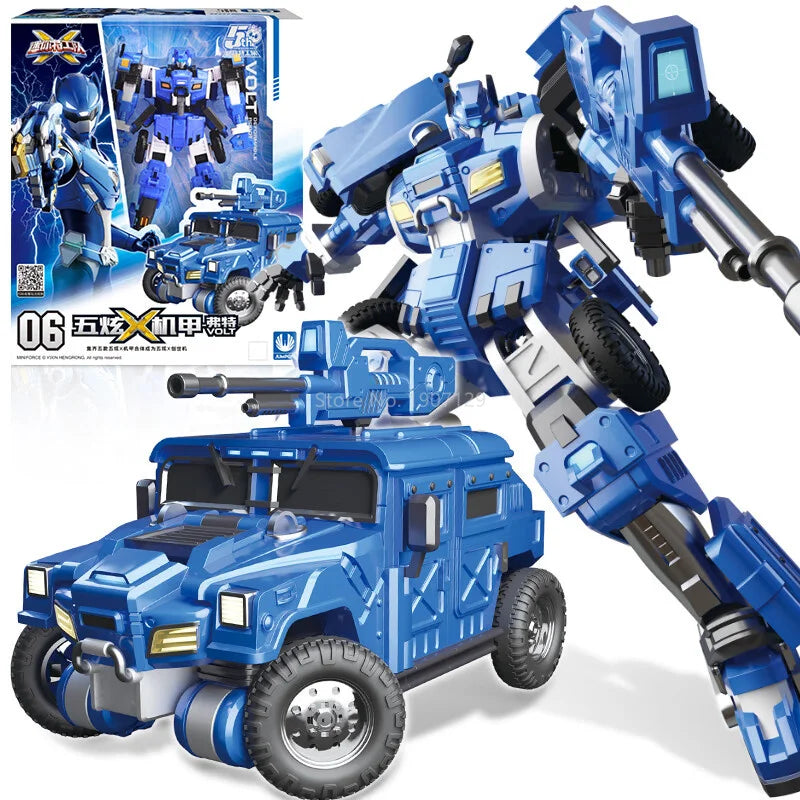 Mini Force Super Dinosaur Power Transformation Robot Toys Action Figures MiniForce X Simulation Car Deformation Airplane Toy
