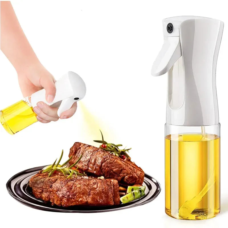 manufacturer  200/300/500ml Oil Spray Bottle BBQ Cooking Olive Oil Sprayer Plastic Baking Oil Spray Empty Bottle Vinegar Bottle Or  Oil brush   Kitchen gadgets