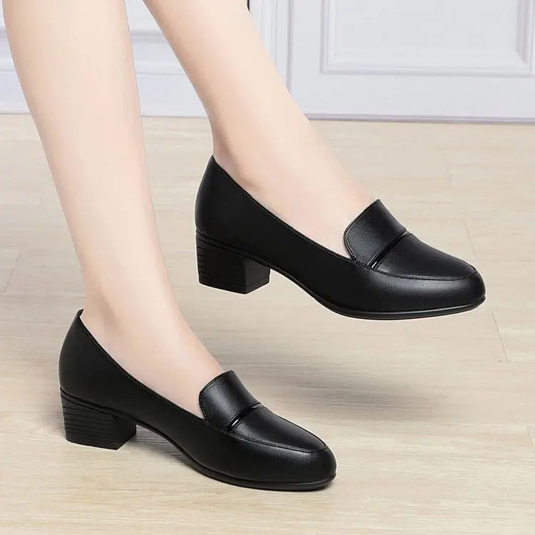 Manufacturer   Spring and Autumn New Fashion Versatile Deep Mouth Slip-On Soft Sole Soft Surface Comfortable Single Shoes   Pumps