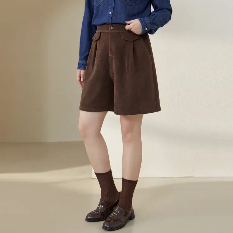 Plus Size Vintage Design Slimming Fleece-Lined Warm Plus Size Pant Women's Winter Fashion Trend New Style Slim Fit High Wais...