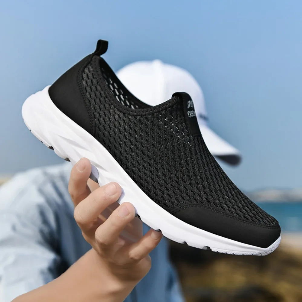 Manufacturer   Men's Sneakers Breathable Mesh Men Casual Shoes Outdoor Non-Slip Big Size Loafers Walking Lightweight Male Tennis Shoes    Sneakers