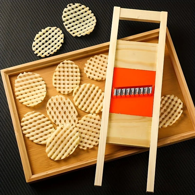 Manufacturer   1pc Potato Slicer Cut Potato Grid Artifact Grid Wipe Grid Knife Vegetable Cutter Wave Knife Cut Flower Knife Gadgets Accessories   kitchen gadgets