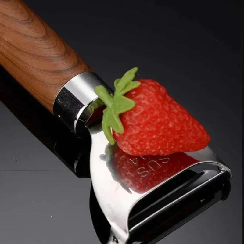 Manufacturer   304 Stainless Steel Vegetable Peeler, Rosewood Handle Kitchen Gadget for Potato & Fruit Grating   kitchen gadgets