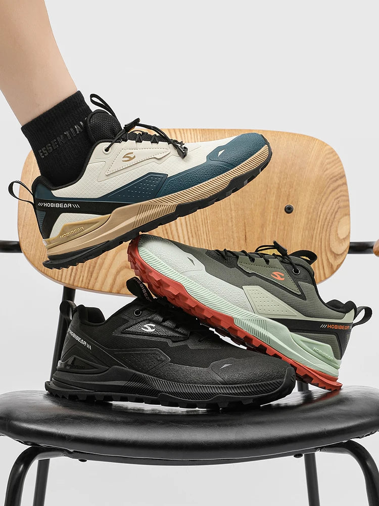 Manufacturer   HOBIBEAR Hiking Walking Shoes for Men Women Elastic Band Non Slip Sneakers Comfortable Outdoor Travel Running Shoes    Sneakers