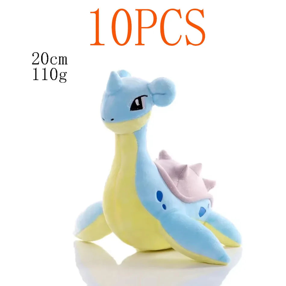 10PCS 20cm Pokemon Stuffed Plush Toy Kawaii Pikachu  Anime Doll Kids Birthday Kawaii Cute Soft Children Stuffed Plush