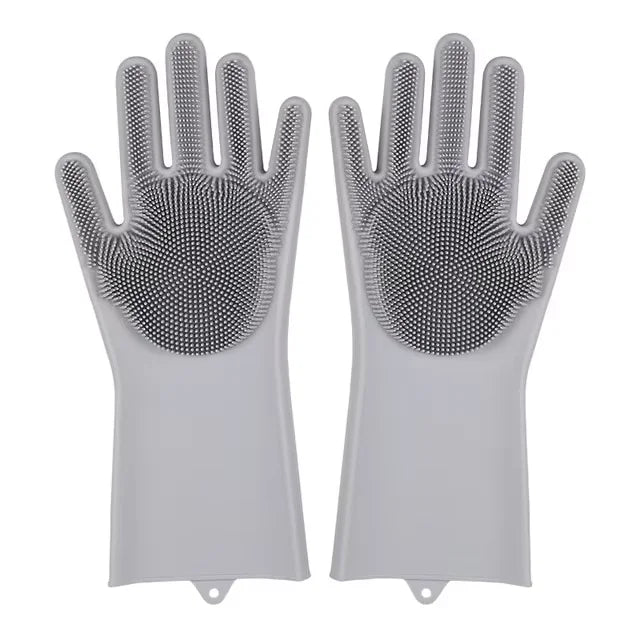 manufacturer  Dishwashing Cleaning Gloves Magic Silicone Rubber Dish Washing Gloves for Household Sponge Scrubber Kitchen Cleaning Tools   Kitchen gadgets