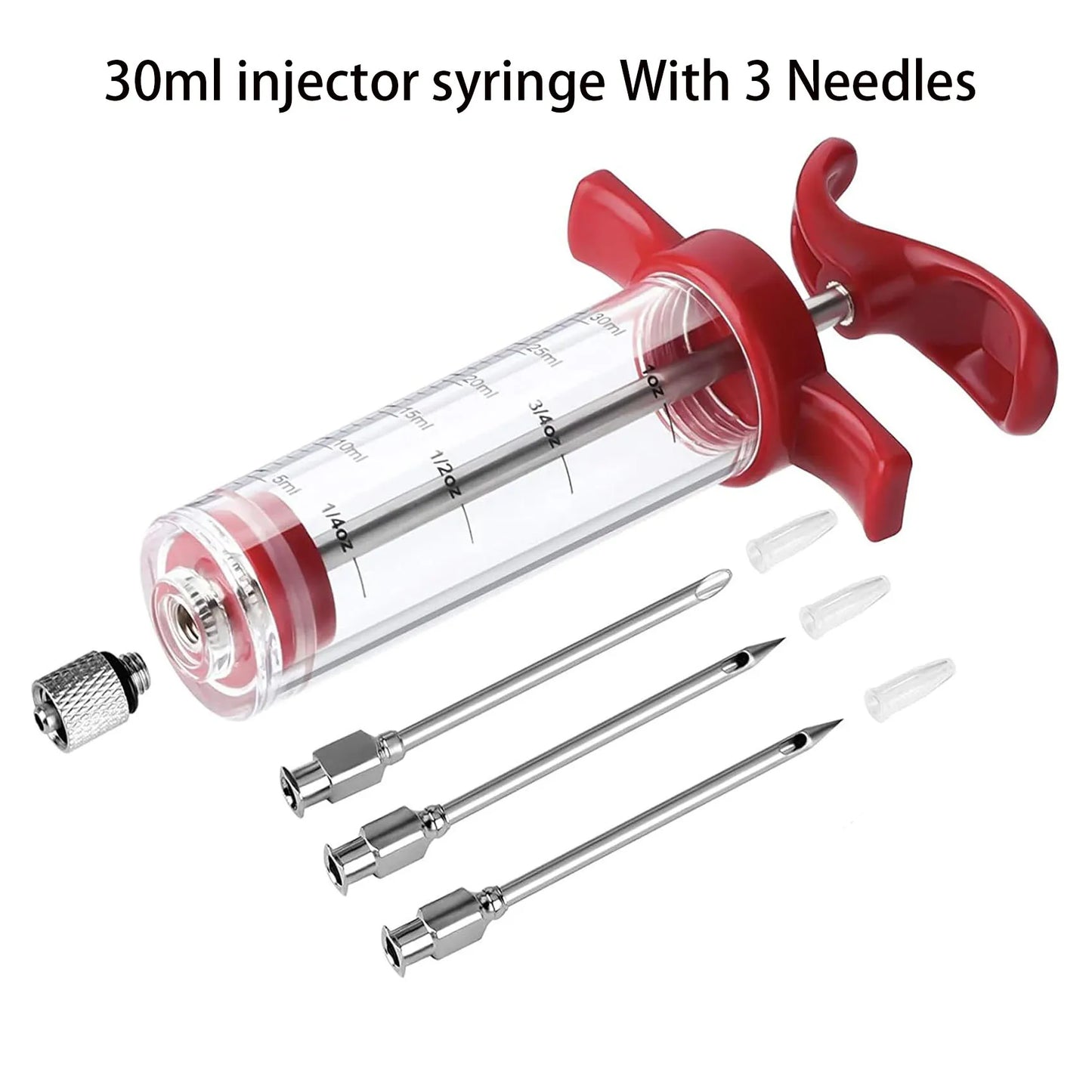Manufacturer   Stainless Steel Turkey Baster for Cooking - Food Grade Meat Injector Syringe & Silicone Suction Bulb With 2 Detachable Needles   kitchen gadgets