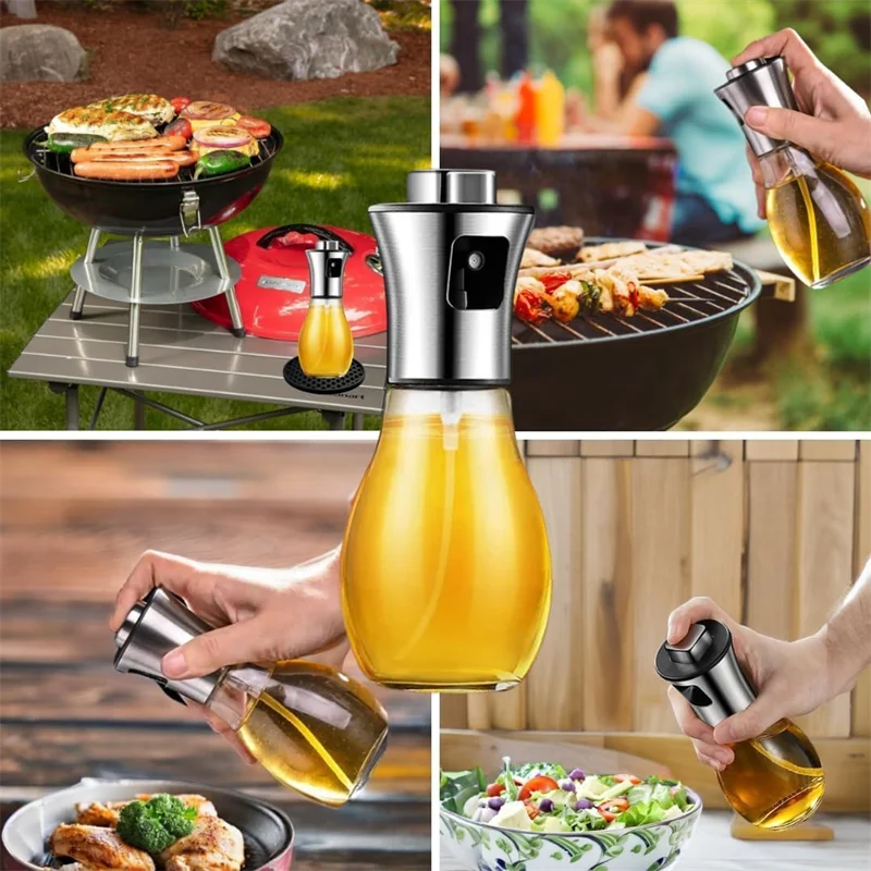 manufacturer  Olive Oil Sprayer for Cooking,200ml glass Olive oil sprayer,  Vegetable Oil sprayer with funnel ,Oil sprayer,Baking, Frying, BBQ   Kitchen gadgets