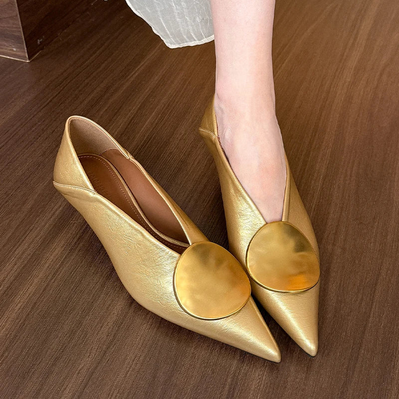 Manufacturer   Luxury Women Heeled Shoes Pointed Toe Low Heels Designer Shoes Sexy Dress Fashion Woman Pumps Summer Elegant Zapatos Mujer   Pumps