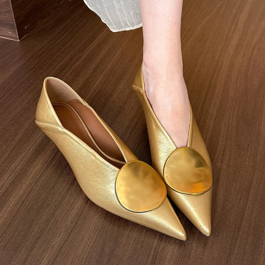 Manufacturer   Luxury Women Heeled Shoes Pointed Toe Low Heels Designer Shoes Sexy Dress Fashion Woman Pumps Summer Elegant Zapatos Mujer   Pumps