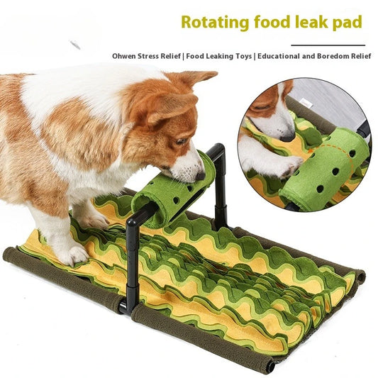 Dog toy rotating leaking food sniffing pad dog hiding food self-indulgence toy  dog toy