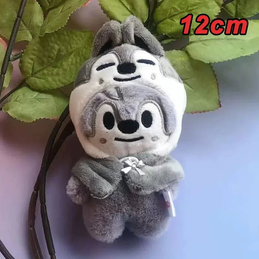 New KPOP Skzoo Plush Keychain Korean Ide Pendant Toy Keychain Fan Collection Giftsol Felix HyunJin Jisung Plush Cartoon