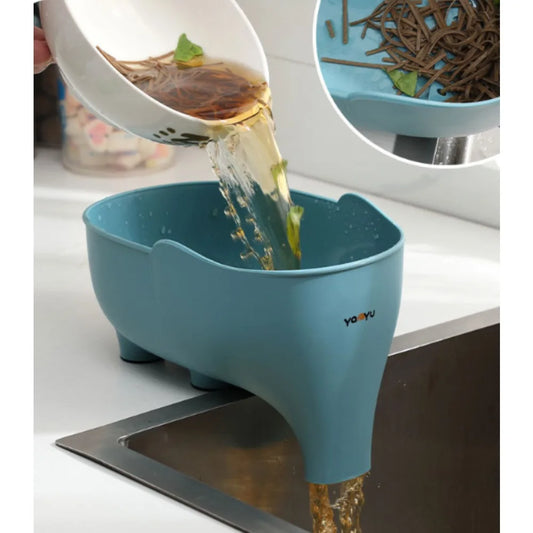 Manufacturer    Elephant Shaped Sink Strainer Drain Baskets Vegetables Washing Basket Drainage Fruit Basket for Draining Pasta Noodles Kitchen     Kitchen gadgets