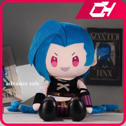 40cm JInx Plush Arcane League of Legends Plush Toy Game Peripheral Plushie Cute Soft Stuffed Doll Children Birthday Gifts Toys
