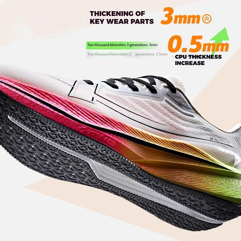 Manufacturer   Xtep Men's Running Shoes 2000km 3.0 Spring Lightweight Cushioned Wear-Resistant Training Jogging Sneakers 875119110032    Sneakers