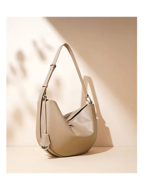 Women's bag new crossbody bag design high-end shoulder simple real leather women's handbag classic fashion high quality bag