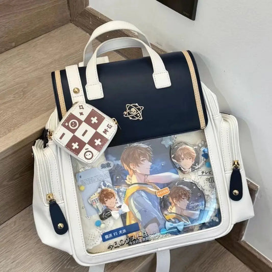JIAERDI Transparent Ita Bag Backpack Women Harajuku Aesthetic JK Uniform Mochila Schoolbag Female Large Capacity Backpacks