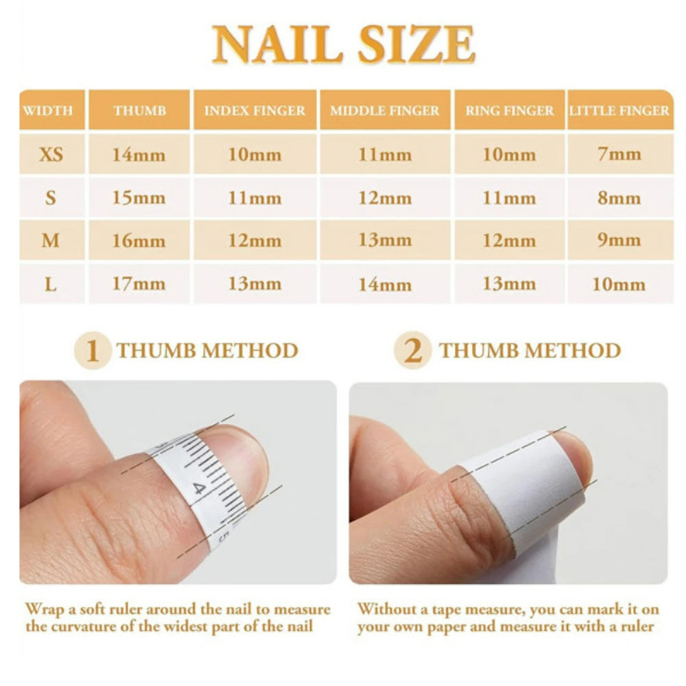 10Pcs Handmade Manicure Medium Almond Fake Nails New 3D Starfish Limited Nails Press On Nails Design with Adhesive Nail File Set