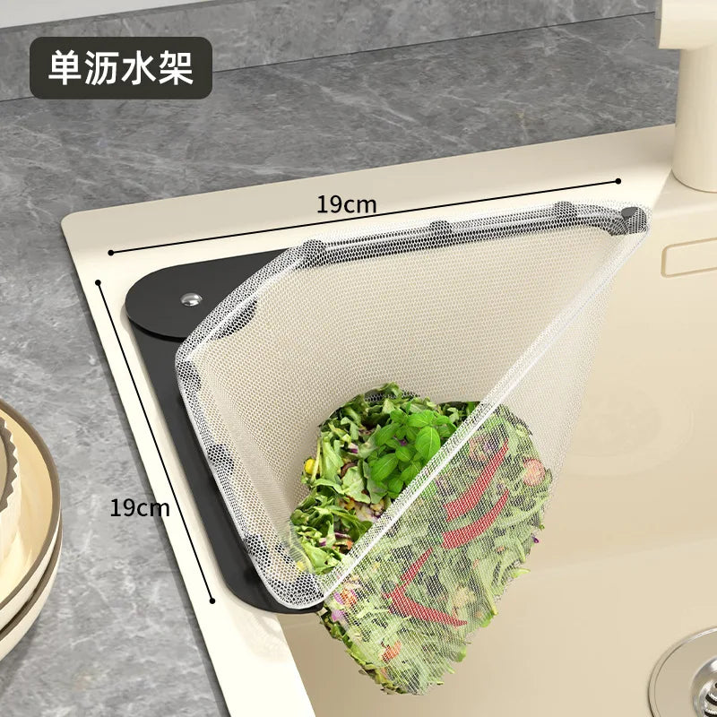 Manufacturer   Kitchen Sink Filter Rack Made of 304 Stainless Steel Drain Rack for Filtering Leftover Food Residue Disposable Mesh Bag Holder   kitchen gadgets