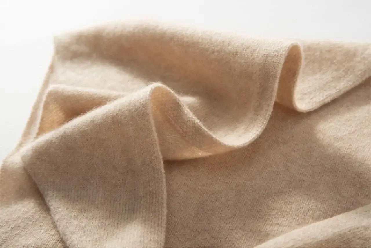 Y2K 100%Cashmere Women's Knit Triangle Scarf - Downtown Girl Aesthetic Essential, Head Scarf & Trendy Shawl Combo
