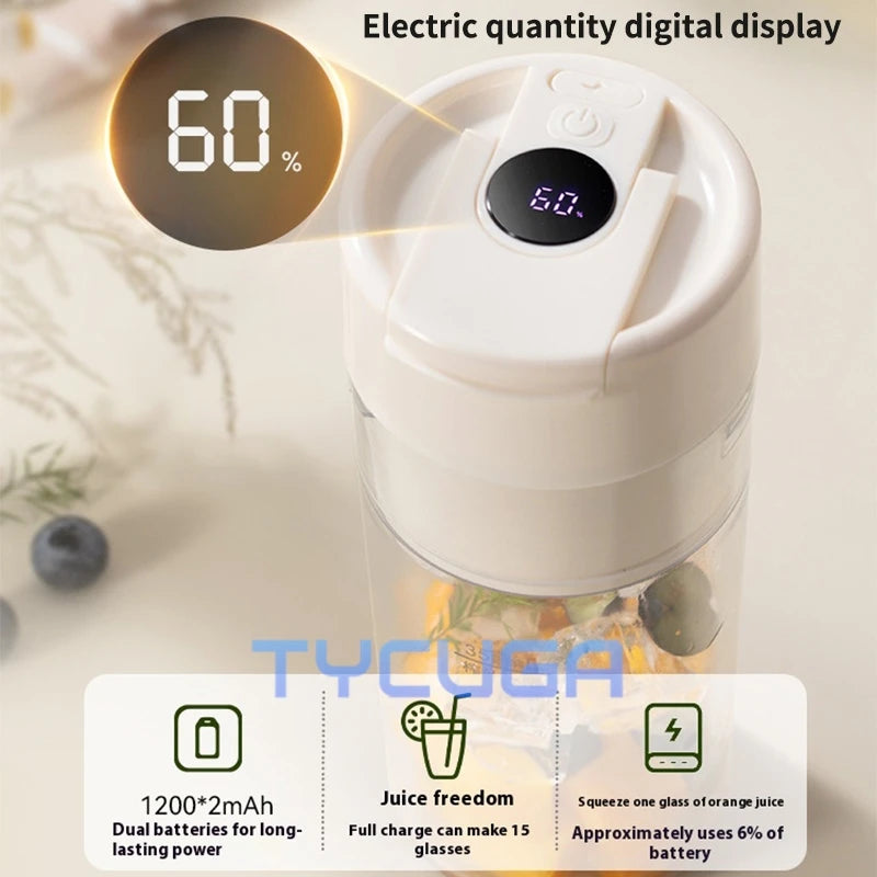 Manufacturer    Small Household Wireless Portable Juicer   New Model Milkshake Juice Maker Fruit Vegetable Juicing Cup Display Strong Power     Kitchen gadgets