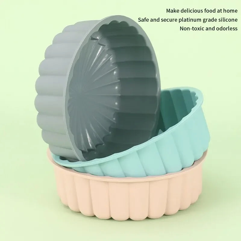 manufacturer  1PC Silicone Cake Pan Multi-Functional Round High Temperature Resistant DIY Baking Mold   Kitchen gadgets
