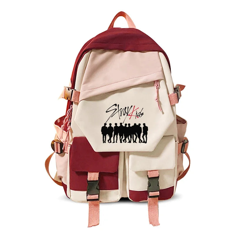 Backpack for Fans Kpop Singer Team Travel Laptop Backpack Bags Bangchan Woojin Lee Know Minho Fans BagLightweight Backpack