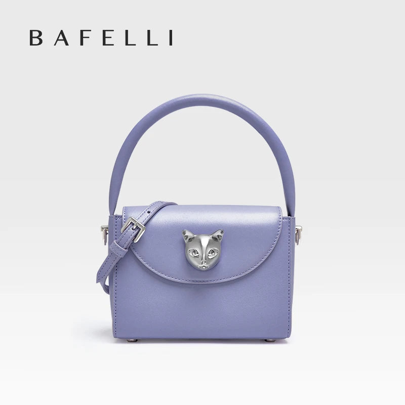 ORIGINAL BAFELLI BAG WOMEN‘S  NEW SMALL LEATHER HANDBAGS LUXURY FASHION BRAND CROSSBODY CAT PURSE DESIGNER STYLE