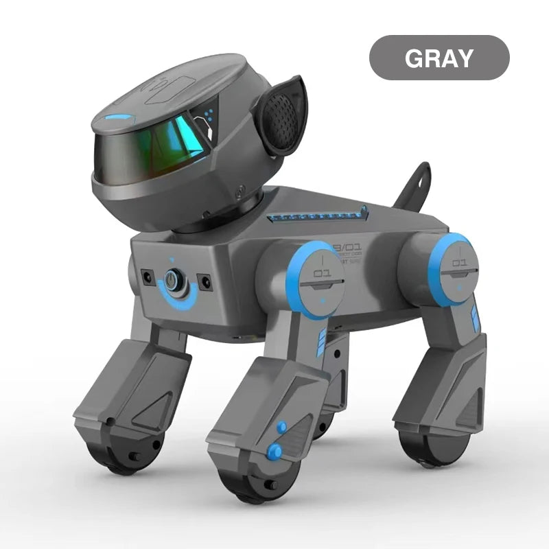 Remote Control Stunt Dog Dancing Music Puppy RC Animal Dog Boy Girls Toy Intelligent Touch Interactive Pet Dog Toys for Children