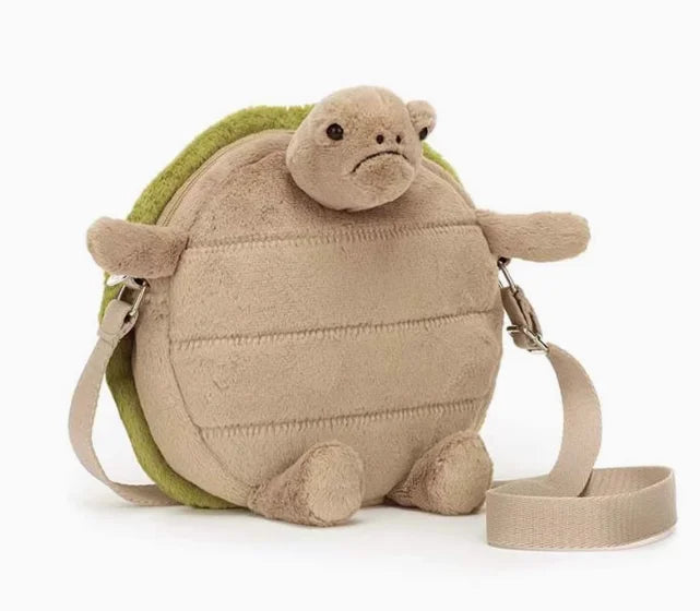 Jellycat Hot Sales Turtle  Soothing Plush Toy Crossbody  Cute Doll Children'SBAG  Fun Doll  Ornament Holiday Gift