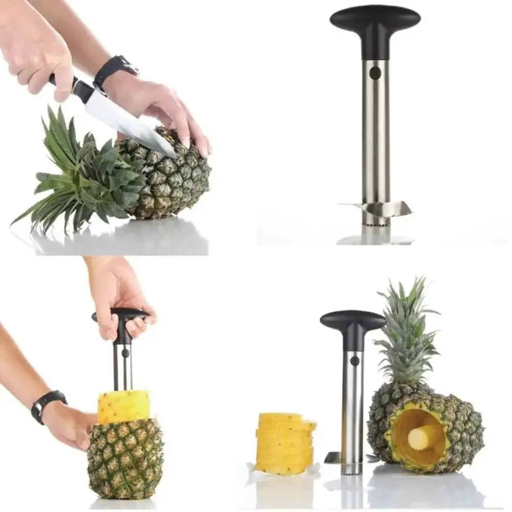 Manufacturer   1PCS Spot Stainless Steel Pineapple Peeler Pineapple Corer Slicer Fruit Cutter Easy Slicer Peeler Kitchen Gadget Delivery Fast   kitchen gadgets