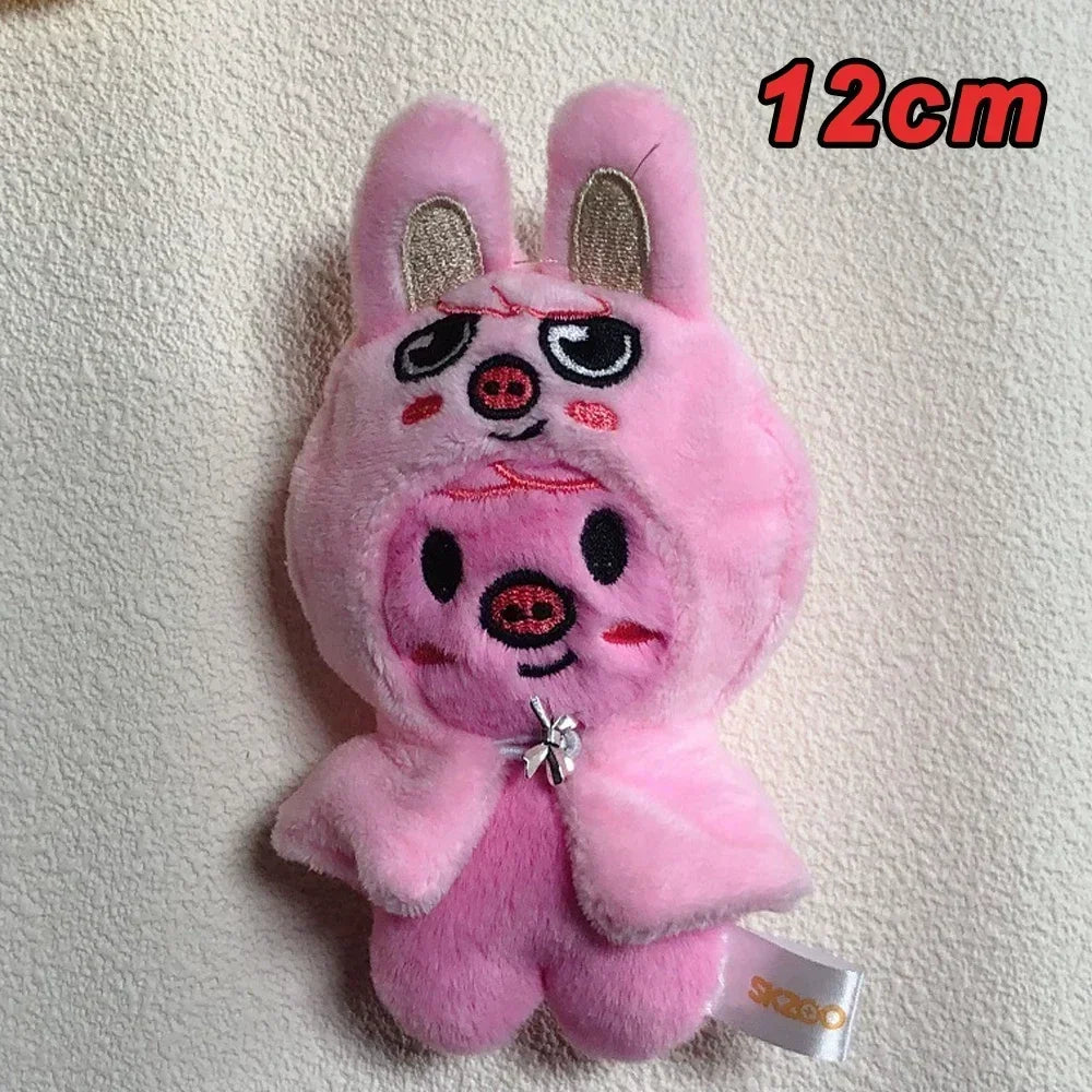 New KPOP Skzoo Plush Keychain Korean Ide Pendant Toy Keychain Fan Collection Giftsol Felix HyunJin Jisung Plush Cartoon