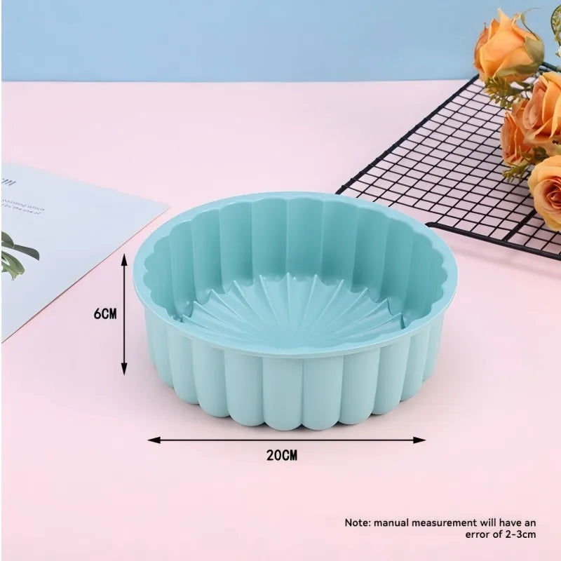manufacturer  1PC Silicone Cake Pan Multi-Functional Round High Temperature Resistant DIY Baking Mold   Kitchen gadgets