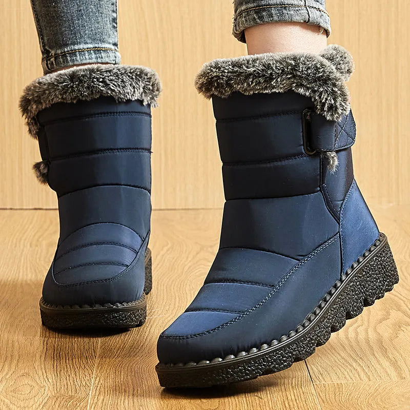 Manufacturer   Women's Boots Trend Winter Shoes For Woman Winter Boots Ankle Low Heels Botas Mujer Waterproof Snow Boots With Fur Shoes   boots