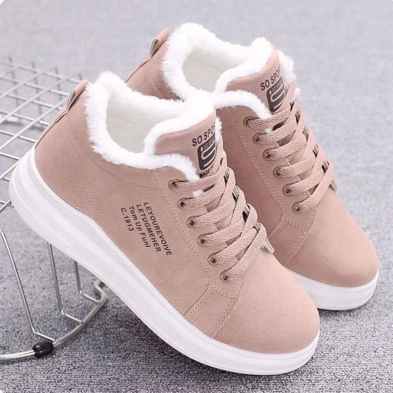 Manufacturer   New Snow Boots Winter Outdoor Women Shoes Warm Fur Plush Lady Casual Shoes Lace Up Fashion Sneakers Platform Snow Boots    Sneakers