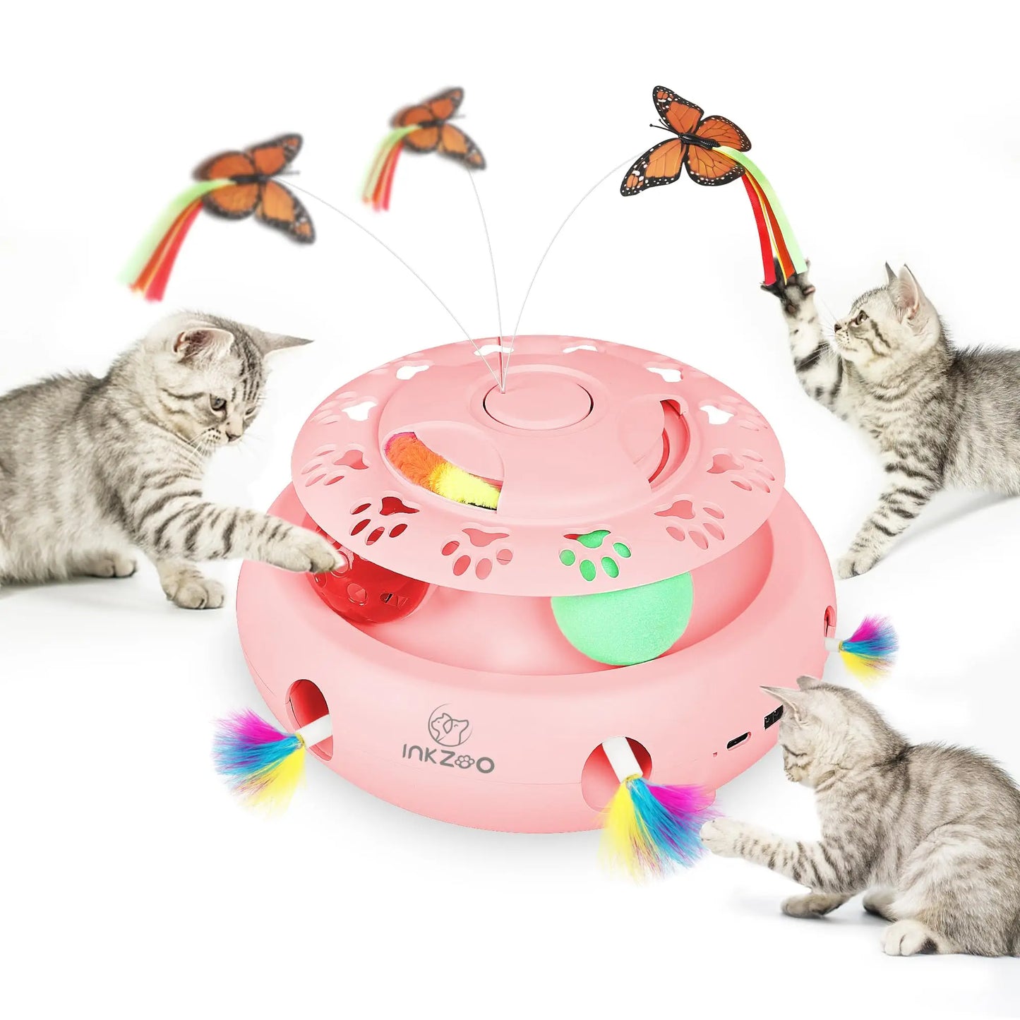 Cat Toys, Interactive Cat Toys for Indoor Cats,  Smart Interactive Kitten Toy, Automatic 7 Holes Mice Whack-A-Mole  Cat toy