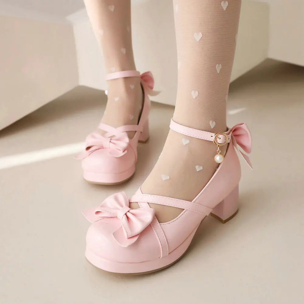 Manufacturer   Glossy Patent Leather Lolita Shoes Women Red Bride Wedding Party Strappy Platform Mary Janes Pumps Ankle Strap Block Cuban Heels   Pumps