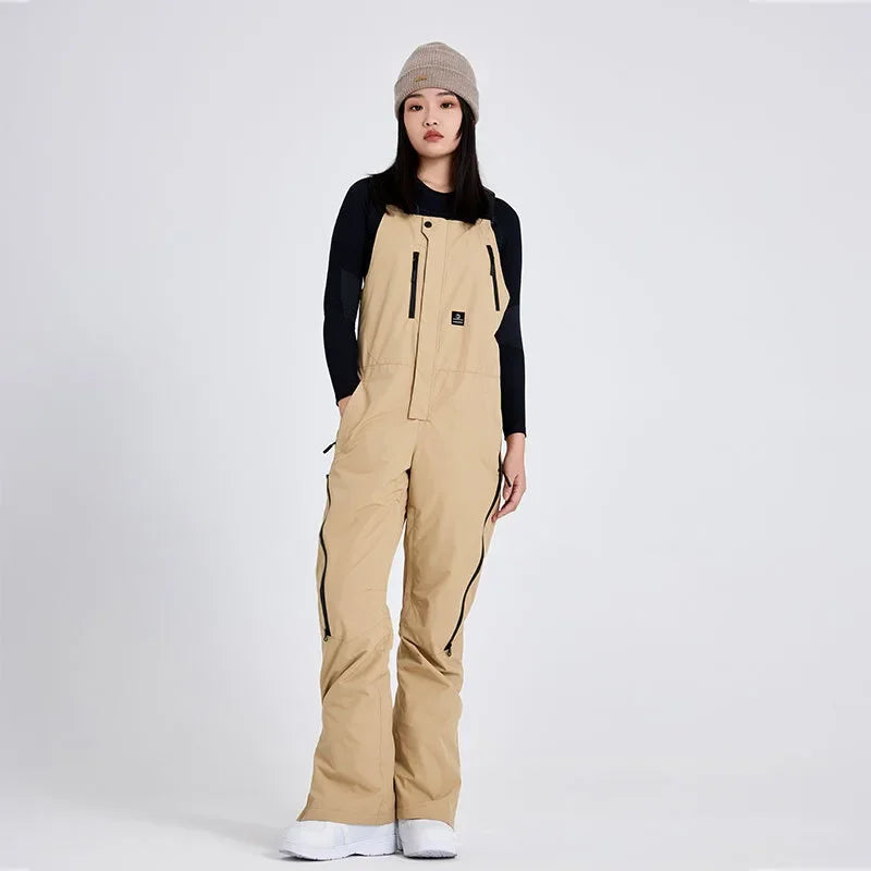 New Women's Outdoor Leisure Loose Sports Snow Pants Men's Single Board Windproof Waterproof Breathable Warm Ski Pant