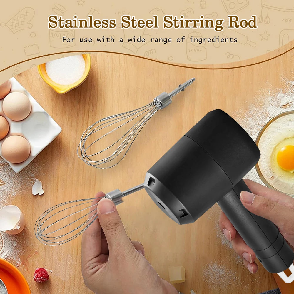 Manufacturer   Electric Egg Beater Food Whisk Handheld Rechargeable Egg Beater Baking Dough Cake Cream Coffee Mixer Foamer Kitchen Cooking Tool   kitchen gadgets
