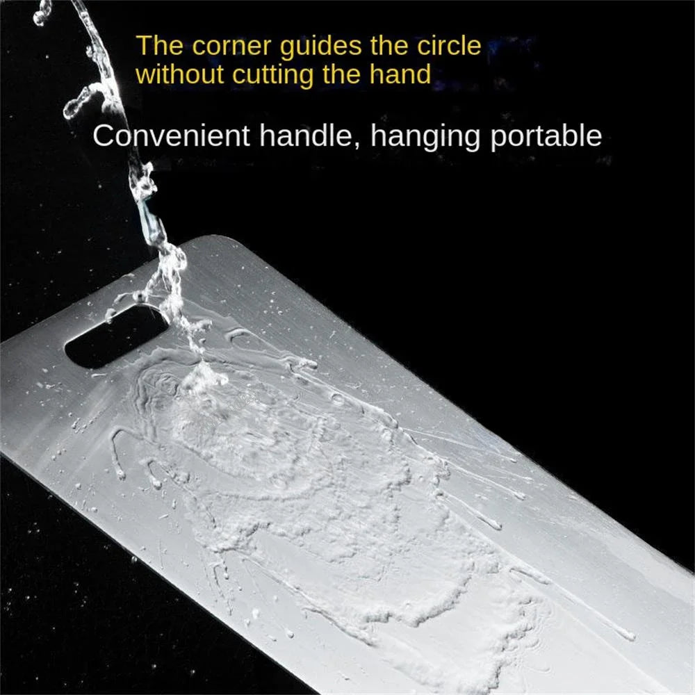 manufacturer  316 Stainless Steel Panel and Chopping Board Kitchen Household Thickened Double Sided Cutting Board Block Kneading Dough Board   Kitchen gadgets