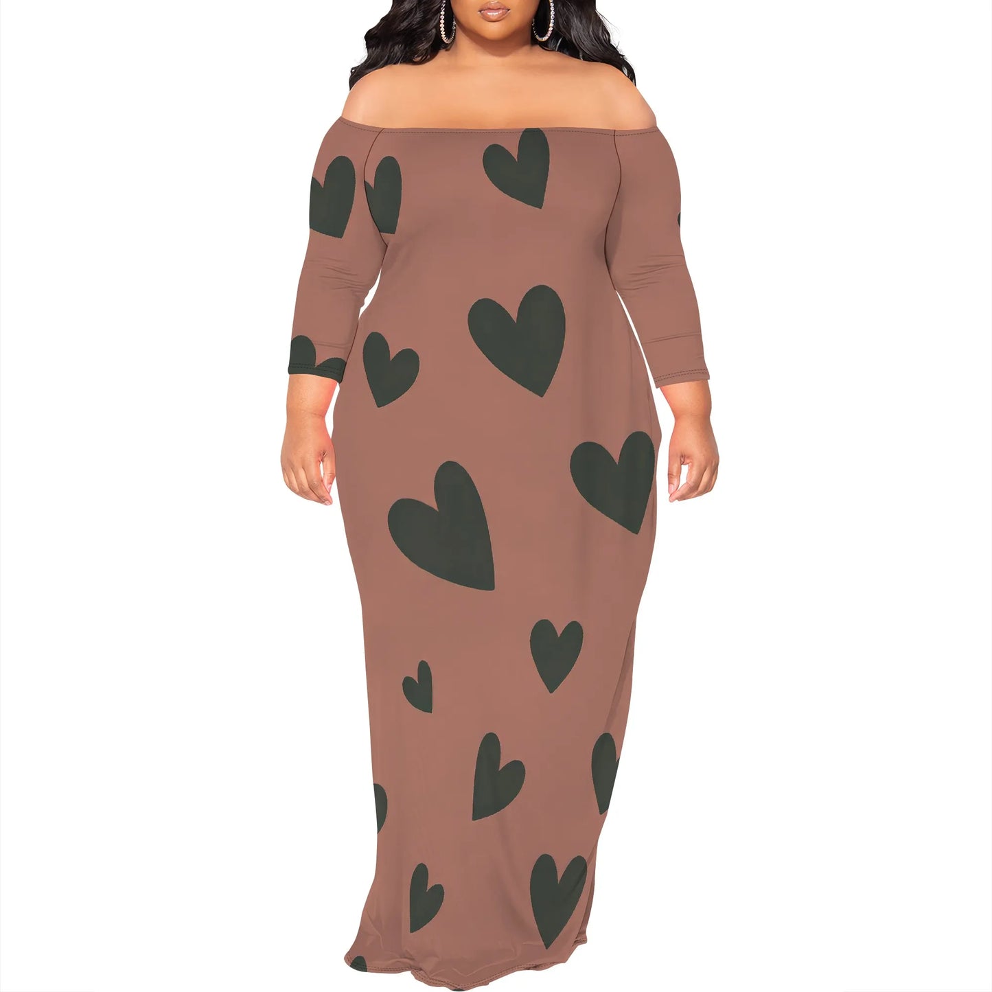 Maxi Dress for Women V Neck Casual 3/4 Sleeve Wrap Sexy Long Dresses Floral with Belt