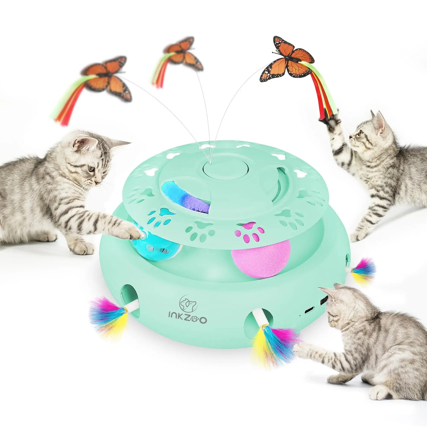Cat Toys, Interactive Cat Toys for Indoor Cats,  Smart Interactive Kitten Toy, Automatic 7 Holes Mice Whack-A-Mole  Cat toy