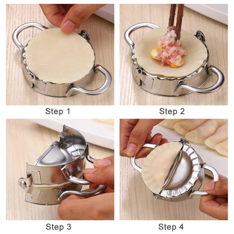 Manufacturer   Dumpling Maker Stainless Steel Dumpling Mold Empanadas Ravioli Maker Metal Dumplings Press Gyoza Mould Gadgets Kitchen Utensils   kitchen gadgets
