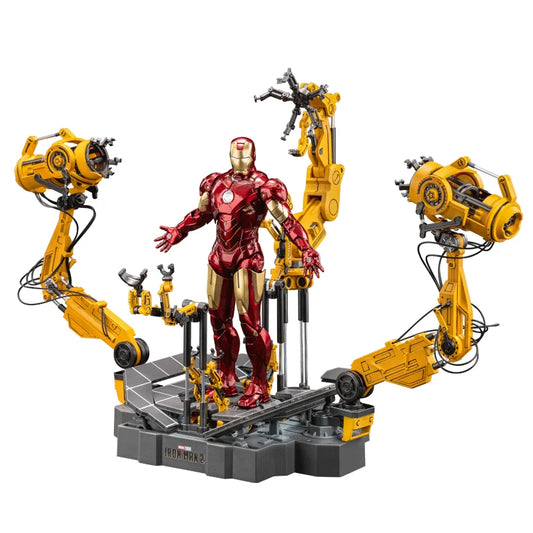 Zd Toys Suit Up Gantry With MK4 iron man Gantry Original 1/10 Tony Stark Model Action Figure Collectible Toy Gift For Kid Toy