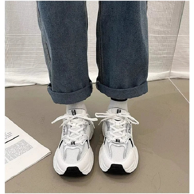 Manufacturer   Women's Fashion Dad Shoes -Platform Mesh Running Sneakers，Breathable Casual Sports Shoes for Students，Everyday Training Shoes    Sneakers