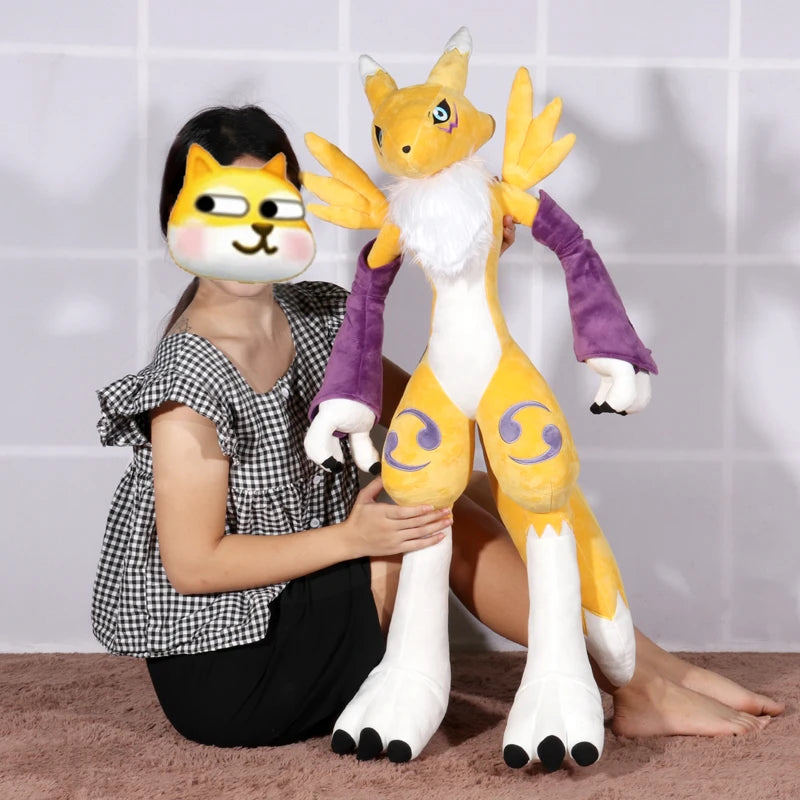 Giant 170cm Anime Digital PokéMon Baby Demon Fox Beast Sanaido Menace Fairy Ibuki Plush Dolls Fox Toys 80cm Ornaments Kids Gift