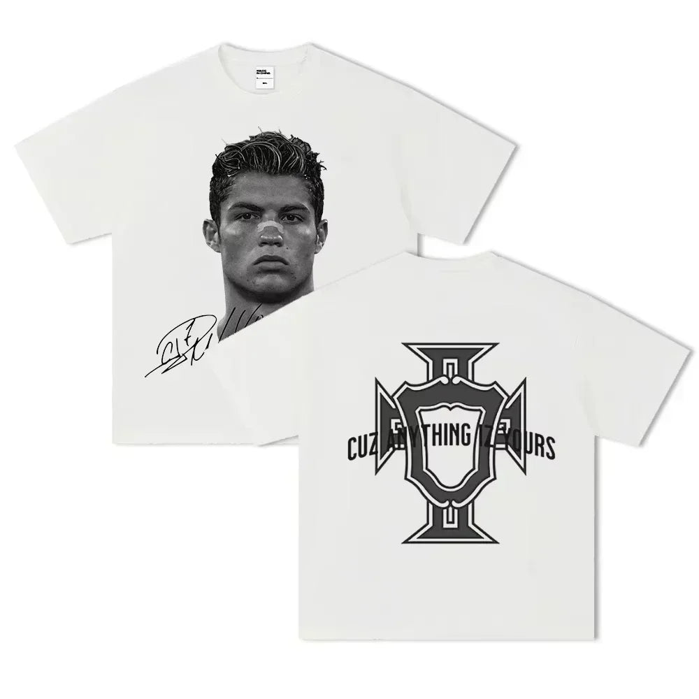 Neymar American Football Star Print Short-sleeved T-shirts Men Women Clothing Athleisure Print Fashion Casual Tee