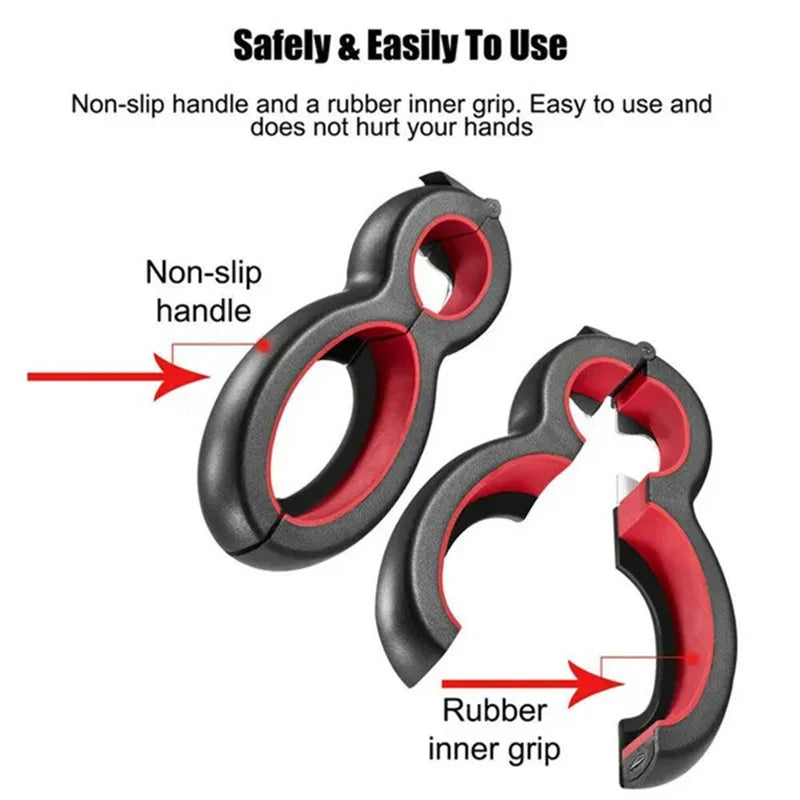 Manufacturer   6 In 1 Bottle Opener Multifunctional Screw Cap Jar Can Openers Lid Grip Opener Home Camping Safety Can Opener Kitchen Gadgets   kitchen gadgets